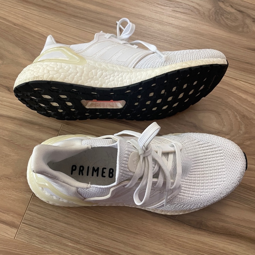 adidas Ultraboost 20 Women’s running Shoes 
White Athletic Shoes
